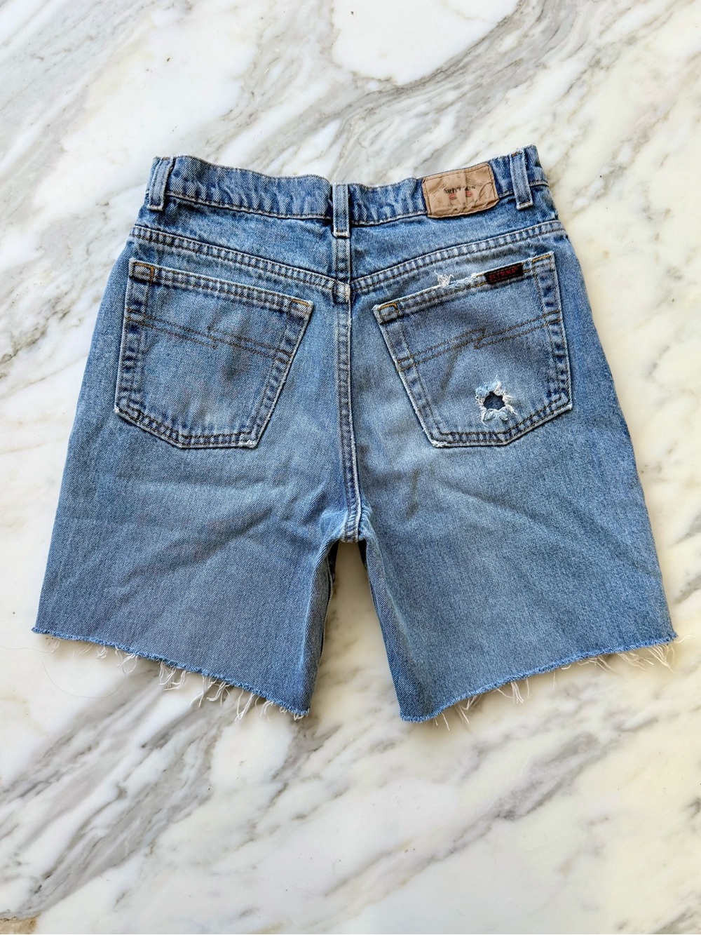 Vintage Brittania cut-off denim bermuda style shorts • Sz VTG 30